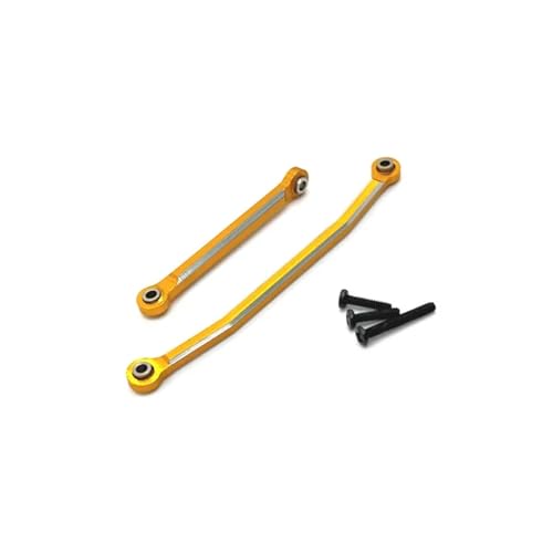 Compatible with FMS for FCX24 1/24 Rc Model Crawler Car Truck for Buggy Upgrade Parts Metal Steering Rods Steering Linkage Tie Link Kit Linkage - color: Yellow