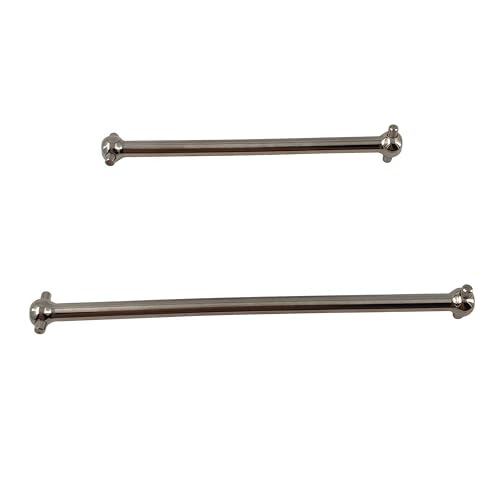 Steel Center Drive Shaft Dogbone Set for ARRMA Typhon Outcast Notorious (Silver) | Hardened Steel,Center Axles,1/8 Scale,6S BLX,Upgrade Parts,CNC Machined,High Strength,Wear Resistant,Precision Fit - color: Silver