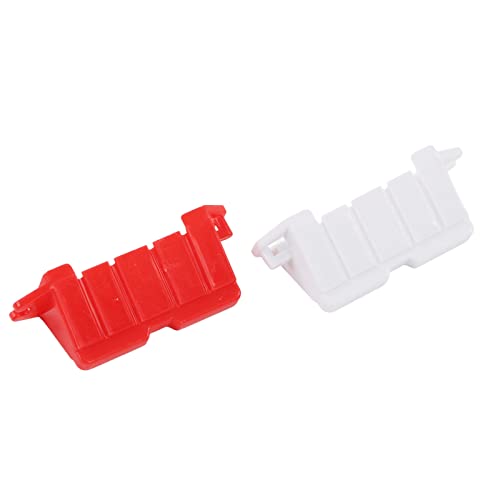 VBESTLIFE RC Drift Race Road Barriers, Durable Plastic DIY Racing Track Barriers for 1/10 1/14 1/18 Scale RC Cars 120PCS Red and White