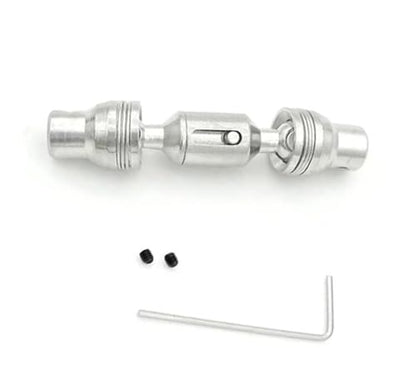 RC Car Transmission Shaft for WPL 1/16 6WD B16 Replacement Transmission Shaft RC Truck Car Universal Joint Shaft Upgrade Parts Metal CVD Drive Shaft Center Shaft(Silver,Size 1) - color: Silver, size: Size 1