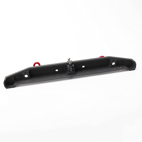RC Crawler Bumper 1/10 RC Metal Rear Bumper W/LED Lights Tow Shackles Trailer Hitch for TRX-4 SCX10 II 90046 Crawler Truck - style: Rear Bumper