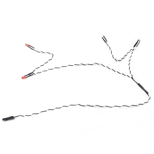 RC Front Rear Lamp Group Compatible with TRX4-M 1/18 RC Crawler Car Upgrade Parts Accessories 4 Pcs Headlights Taillights Lights Kit RC Car Lamp