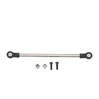 Diydeg RC Axle, Aluminium Alloy 1/14 RC Truck Front Steering Rod Link Pole Wheel Axle, RC Front Steering Wheel Axle Upgrades Parts for 1/14 Remote Control Unpowered Tractor Truck (Silver)