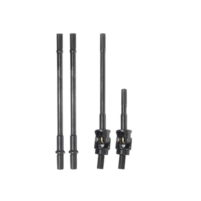COMODO RC Crawler Drive Shaft 1/10 Scale AR45P Universal Joint Straight Shaft Compatible with III AR45 Portal Axle Models(Front and Rear) - color: Front and Rear
