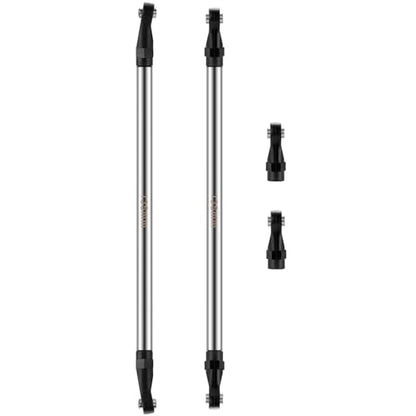 2Pcs Stainless Steel Link Rod Linkage Plastic Link Rod End，135mm | 55mm-155mm，Upgrade Parts，For Axial 1/10 SCX10 TRX4，RC Crawler Car - style: 135mm