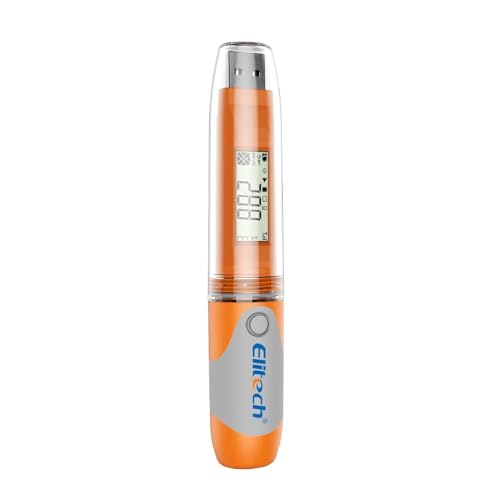 Elitech RC-51H USB Temperature Data Logger Reusable Digital Recorder Medical Refrigerator Thermometer Programmable Monitor 32000 Points High Accuracy - size: Temperature & Humidity Sensor