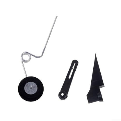 Tail Wheel Bracket Assembly for All Types of Fixed Wing RC Planes, Includes Sponge Wheels