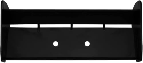 1/10 RC Plastic Rear Spoiler Compatible with 1:10 Scale RC Off-Road Short Course Truck Buggy Racing Rear Wing Tail (Black) - color: Black