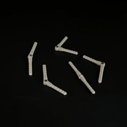 5PCS RC Airplane Plastic Pin Hinge Needle Hinge for RC Plane Aircraft Helicopter DIY Model Plane Fix Wing Parts (2.5x43mm Gray) - style: 2.5x43mm Gray