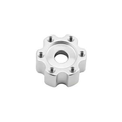 4PCS Aluminum 7mm Wheel Hex Hubs 6MM Extension Adapters for All TCRC Designed 1.0inch 1.3inch Wheel Hubs 1/18 1/24 RC Upgrades,Silver - style: 6mm Extension(Silver)