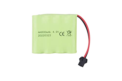 sea jump Accessories 2PCS AA 4.8V 800mAh Rechargeable RC Toy Car Battery SM2P Plug RC Truck Stunt Car Excavator Toy Car Battery and USB Charging Cable