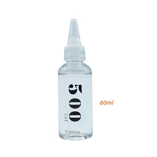 AMK Silicone RC Shock Oil 60ml, 350-2000cSt, for RC Crawler Buggy Monster Truck Short Course (500cSt)