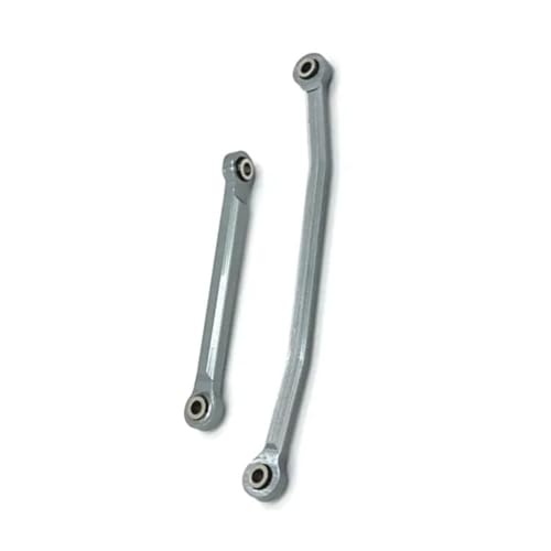 Compatible with FMS for FCX24 1/24 Rc Model Crawler Car Truck for Buggy Upgrade Parts Metal Steering Rods Steering Linkage Tie Link Kit Linkage - color: Gray