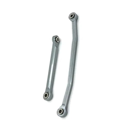 Compatible with FMS for FCX24 1/24 Rc Model Crawler Car Truck for Buggy Upgrade Parts Metal Steering Rods Steering Linkage Tie Link Kit Linkage - color: Gray