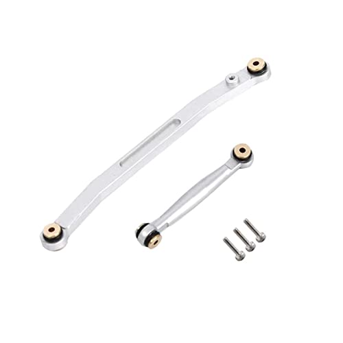 Aluminum Steering Linkage Steering Link for 1/24 Axial SCX24 RC Crawler Car Upgrades (Silver) - color: Silver
