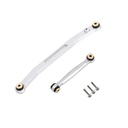 Aluminum Steering Linkage Steering Link for 1/24 Axial SCX24 RC Crawler Car Upgrades (Silver) - color: Silver