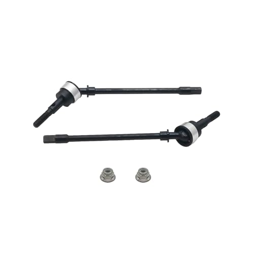 RCAWD Front Drive Shafts CVD Axial 1/10 SCX10 SCX0042 | Heavy-duty steel construction eliminates bind and withstands extreme torque on steep trail inclines without snapping.