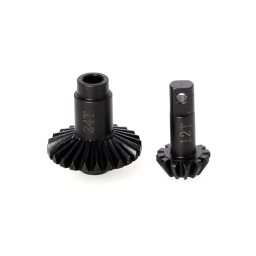RC Car Models Parts for Traxxas for TRX4M 1/18 RC Crawler Car Hard Steel Front Rear Axle Bevel Gear Set 24T-12T Upgrades Parts Accessories
