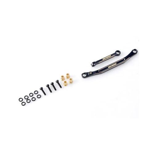 1/24 1/18 RC Upgrade Parts RC Crawler Truck Parts for FMS FXC24/FCX18 : Brass Steering Set Black