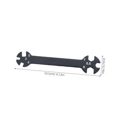 Multifunctional Rc Wrench Tool for Turnbuckles Black Rod Wrench for Rc Cars Handy Turnbuckle Adjustment Tool for Garage and Workshop Use
