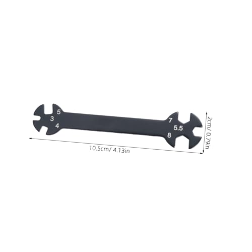 Multifunctional Rc Wrench Tool for Turnbuckles Black Rod Wrench for Rc Cars Handy Turnbuckle Adjustment Tool for Garage and Workshop Use