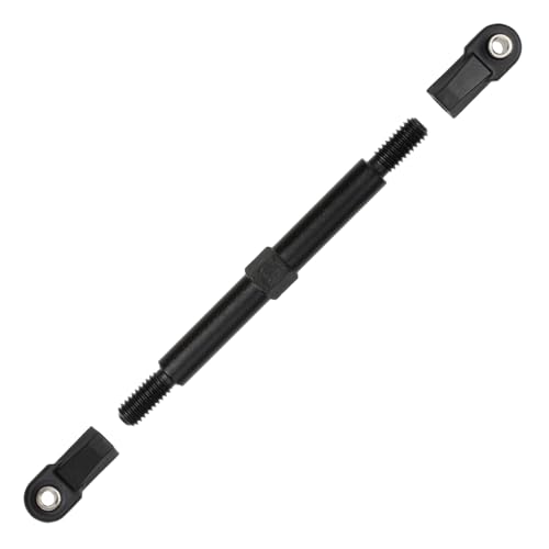 6Pcs Adjustable Aluminum Turnbuckles Camber Links Set for Traxxas Slash 4X4 2WD / Rustler/Stampede/Hoss/Bandit 1/10 RC Short Course Trucks Replacement Upgrade Accessories (Black) - color: Black