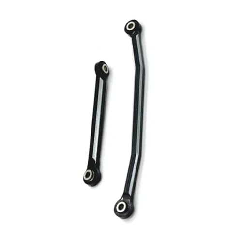 Compatible with FMS for FCX24 1/24 Rc Model Crawler Car Truck for Buggy Upgrade Parts Metal Steering Rods Steering Linkage Tie Link Kit Linkage - color: Black