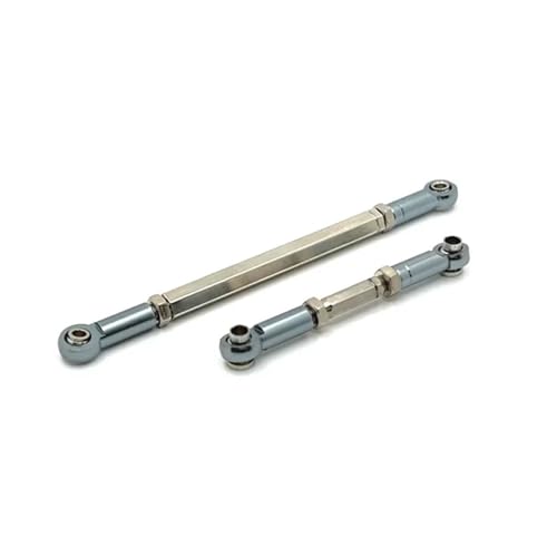 RC Models Components for Mn78 for Mn82 for Mn168 1/12 Metal Steering Rod Link Tie RC Car Upgrades Parts Modified Replacement Accessories - color: Titanium