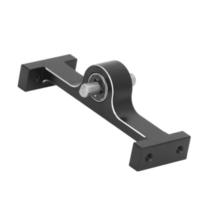 Aluminum Alloy 70mm Transfer Case for 1/10 RC Crawler, RC Transfer Case with 5mm Steel D Shaped Shaft, Compact Gearbox for SCX10 III Gen8 Off Road Upgrade (Black) - color: Black