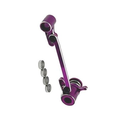 for Wltoys for 144001 144010 124007 124008 124016 124017 124018 124019 Metal Steering Assembly RC Car Upgrade Parts Accessories RC Car Repair Kit(Purple) - color: Purple