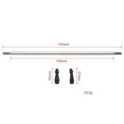 MEUS RACING 1/10 Links Steel Chassis Links Kit for Traxxas TRX4 Axial SCX10 Tamiya CCO1 Redcat Gen8 1/10 RC Crawler (150mm) - size: 150mm