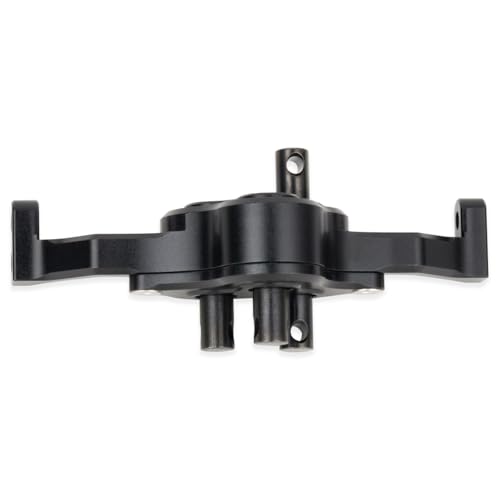 70mm Width Transfer Case with Reverse Shaft,CNC Aluminum Gearbox for 1/10 RC Crawler SCX10 MOA 1.9 Shafty LCG Chassis Cheater Rigs Comp Build Upgrade Parts (Black) - color: Black