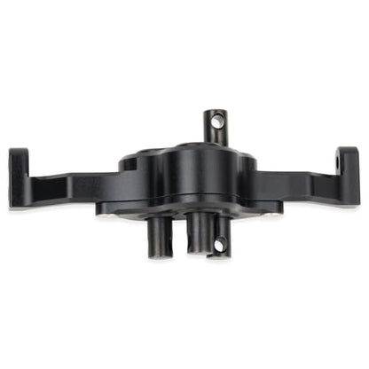 70mm Width Transfer Case with Reverse Shaft,CNC Aluminum Gearbox for 1/10 RC Crawler SCX10 MOA 1.9 Shafty LCG Chassis Cheater Rigs Comp Build Upgrade Parts (Black) - color: Black