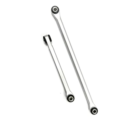 Compatible with Axial UTB18 1/18 RC Car Part Aluminum Alloy Steering Link Rod Steering Linkage Tie Rod Spare Parts RC Tie Link Rods(Silver) - size: Silver