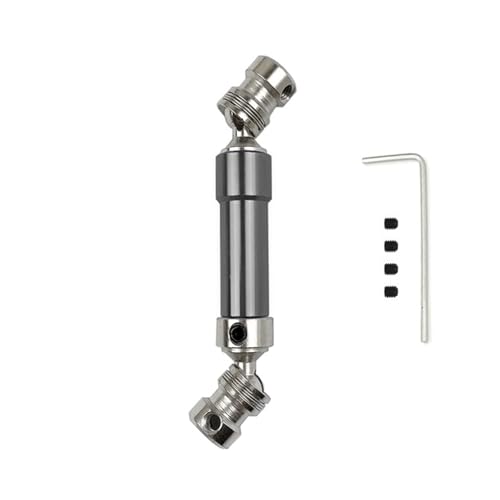 RC Car Transmission Shaft For WLtoys 12428 12423 1/12 Metal Rear Drive Shaft CVD 80mm Dog Bone Transmission Shaft RC Car Short Course For Desert Buggy RC Car Parts(Gray) - color: Gray