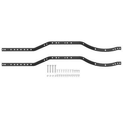 Rc Parts Compatible with Axial for Scx10 90027 for Scx10 II 90046 90047 RC Car Crawler Truck Vehicle Model 2Pcs Set Steel for Chassis Frame Rails