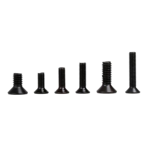 COMODO RC Car Metal Screws and Nuts Set for 1/10 Crawler – M3 M4 Flat & Round Head Hardware Kit Compatible with, MST