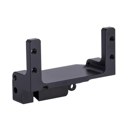 SCX10 III Servo on Axle Mount, AR45P Portal Axle 4-Link Suspension for 1/10 RC Crawler Car SCX10 III Aluminum Alloy Upgrade Parts (Red) - color: Red