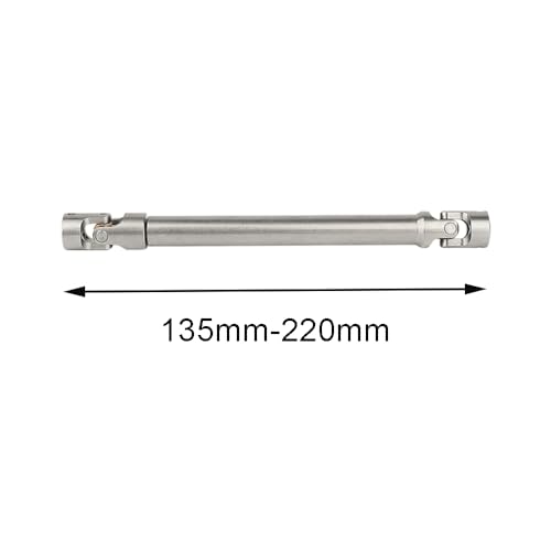 Stainless Steel Heavy-Duty Drive Shaft for 1/10 RC Car Crawler Axial SCX10 I II 90046 AXI03007 Wraith Capra TRX4 TRX6 Redcat Gen8 (95mm-130mm)