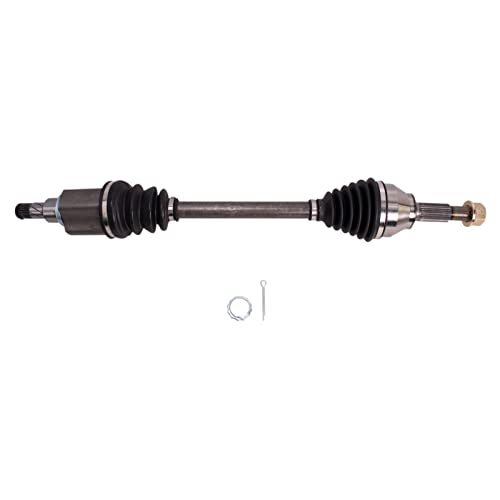 TRQ Front Driver Side CV Axle Assembly Compatible with 2013-2016 Nissan Sentra CVT 2017-2018 Sentra SR CVT 2017-2018 S SL SV - style: CSA34120