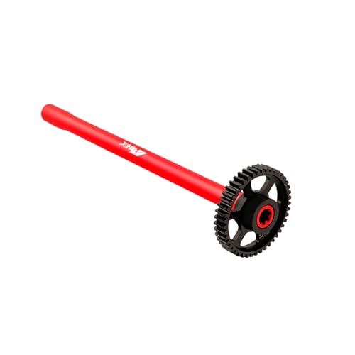 Alum 45T Spur Gear & Center Drive Shaft for 1/16 MIni MAXX & Mini XRT Driveshaft RC Car Series Upgrades Part Red - color: Red
