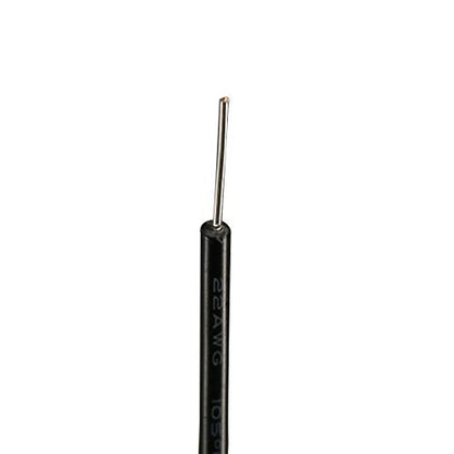 BNTECHGO 22 Gauge PVC 1007 Solid Electric Wire Black 100 ft 22 AWG 1007 Hook Up Tinned Copper Wire - color: Black, size: 22 Gauge 100ft