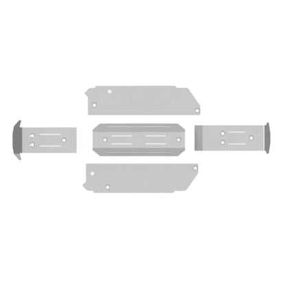 Stainless Steel Skid Plate Guard Chassis Armor Set for Traxxas Mini Maxx XRT 1:16 Rc car