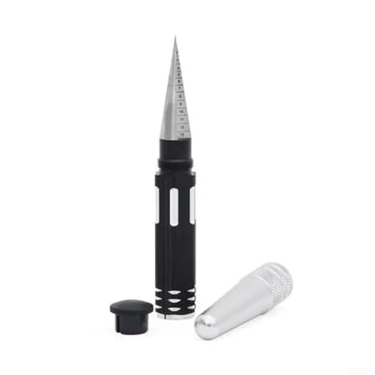 Hole Expander Tool, 0-14mm Stainless Steel Taper Reamer for Plastic, Spiral Shell Hole Opener with Orange Coating Handle for RC Car Model Kit