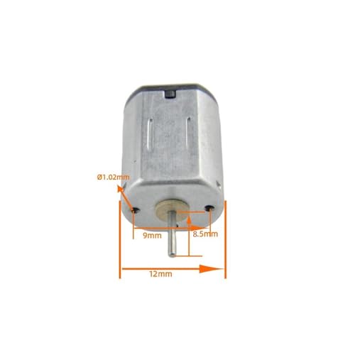 of Small DC Motor DC 3.7V Speed 23500r/min Mini for dc Gear Motor DIY Toy Mini USB Fan Science Experiment Appliance with Shaft 2PCS - size: N20 DC Motor 3.7V 23500RPM 2PCS