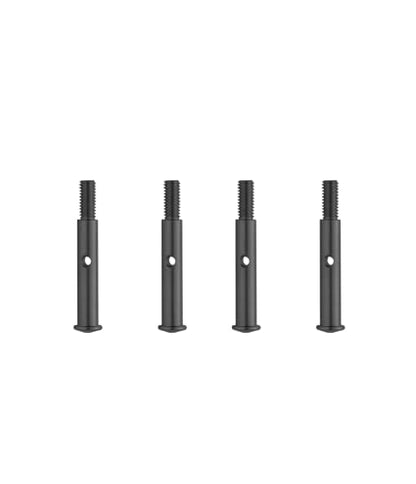 Enhance Black Steel Front Axles 3637 4PCS Compatible with 1/10 Slash 2WD Rustler VXL Stampede Upgrades Parts