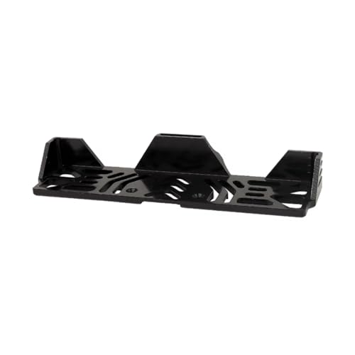 for Rock for Axial for SCX10 III Or 1/6 SCX6 1/10 RC Car Upgrade Accessories Parts CNC Aluminum Alloy Battery Mounting Tray Skid Plate RC Car DIY Parts(Black) - size: Black