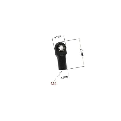 COMODO RC Crawler Tie Rod End Link Set 1/10 1/8 Scale M4 Plastic Ball Head Joint Compatible with RC Truck Buggy Crawler Car(C) - color: C