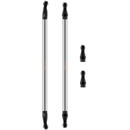 2Pcs Stainless Steel Link Rod Linkage Plastic Link Rod End，145mm | 55mm-155mm，Upgrade Parts，For Axial 1/10 SCX10 TRX4，RC Crawler Car - style: 145mm