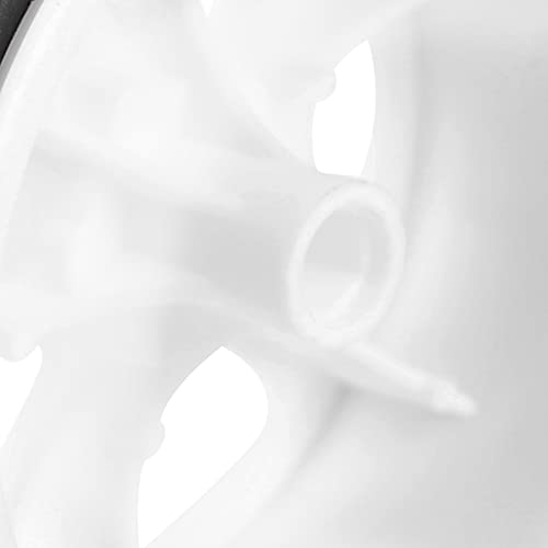 RC Drift Tires, 4PCS 6 Spoke Plastic Wheel Rims with Rubber Tires for 1/10 Scale On Road Drifting Cars, Ideal for Hobbyists Practice Sessions(White)